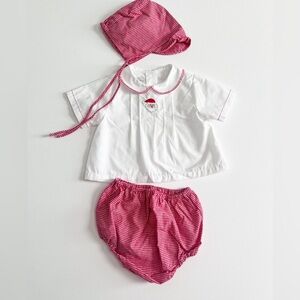 Petit Ami Christmas Santa Diaper Set
